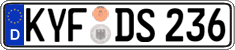 German license plate, Regular plates
