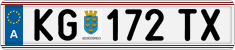 License plate of Austria, Regular plates