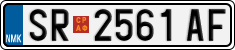 License plate of North Macedonia, Regular plates (2012)