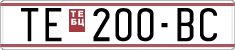 License plate of North Macedonia, Regular plates (1993)