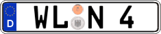 German license plate, Regular plates