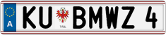 License plate of Austria, Vanity Plates