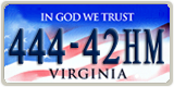 Virginia, In God We Trust (123-45AB)