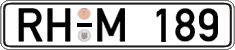 German license plate, Regular plates