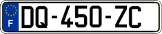 French license plate, SIV (ordinary)