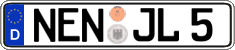German license plate, Regular plates