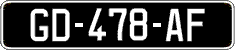 French license plate, SIV (oldtimers)