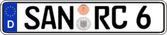 German license plate, Regular plates