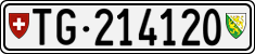 License plate of Switzerland, Cars