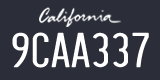 California, Passenger Car (1ABC234)
