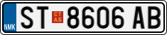 License plate of North Macedonia, Regular plates (2012)