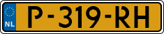 License plate of the Netherlands, Cars