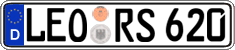 German license plate, Regular plates
