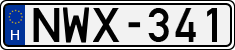 license plates of Hungary, Cars (1990)