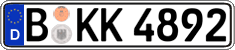 German license plate, Regular plates