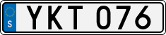 License plate of Sweden, Regular plates