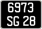 French license plate, FNI