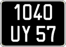 French license plate, FNI