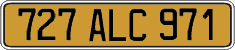 French license plate, FNI