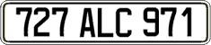 French license plate, FNI