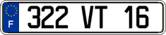 French license plate, FNI