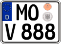 German license plate, Regular plates