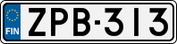 License plate of Finland, Cars