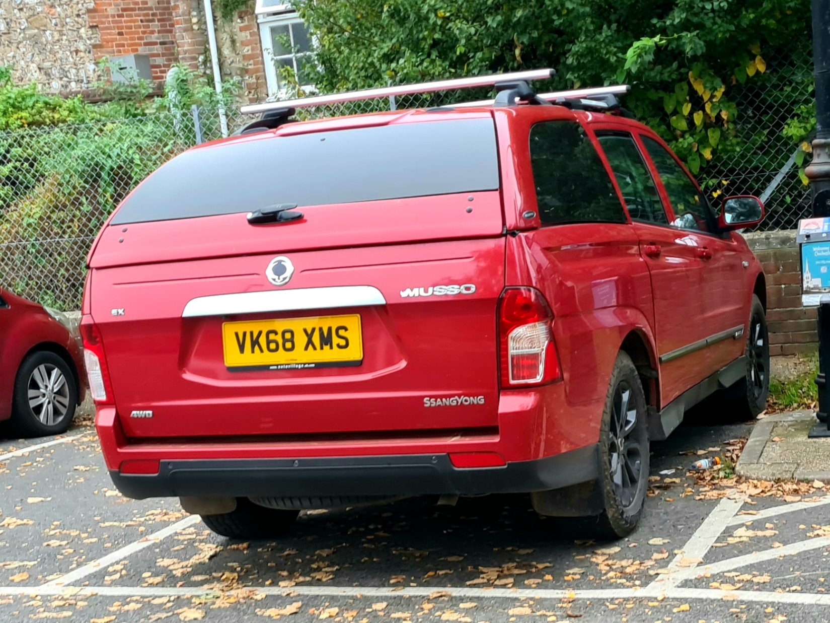 VK68XMS, SsangYong (KGM) Musso 2nd gen (Q150; UK-market), 2016–2018