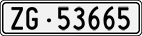 License plate of Switzerland, Cars