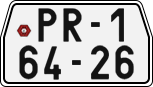 License plate of the Czech Republic, Motorcycles (1960)