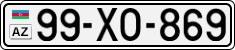 License plate of Azerbaijan, Cars