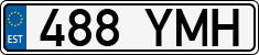 License plate of Estonia, Regular car plates
