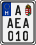 license plates of Hungary, Regular plates (2022)