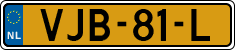 License plate of the Netherlands, Light Commercial Vehicles (1994 system)