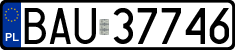 License plates of Poland, Regular car plates