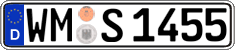 German license plate, Regular plates