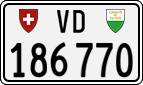 License plate of Switzerland, Cars