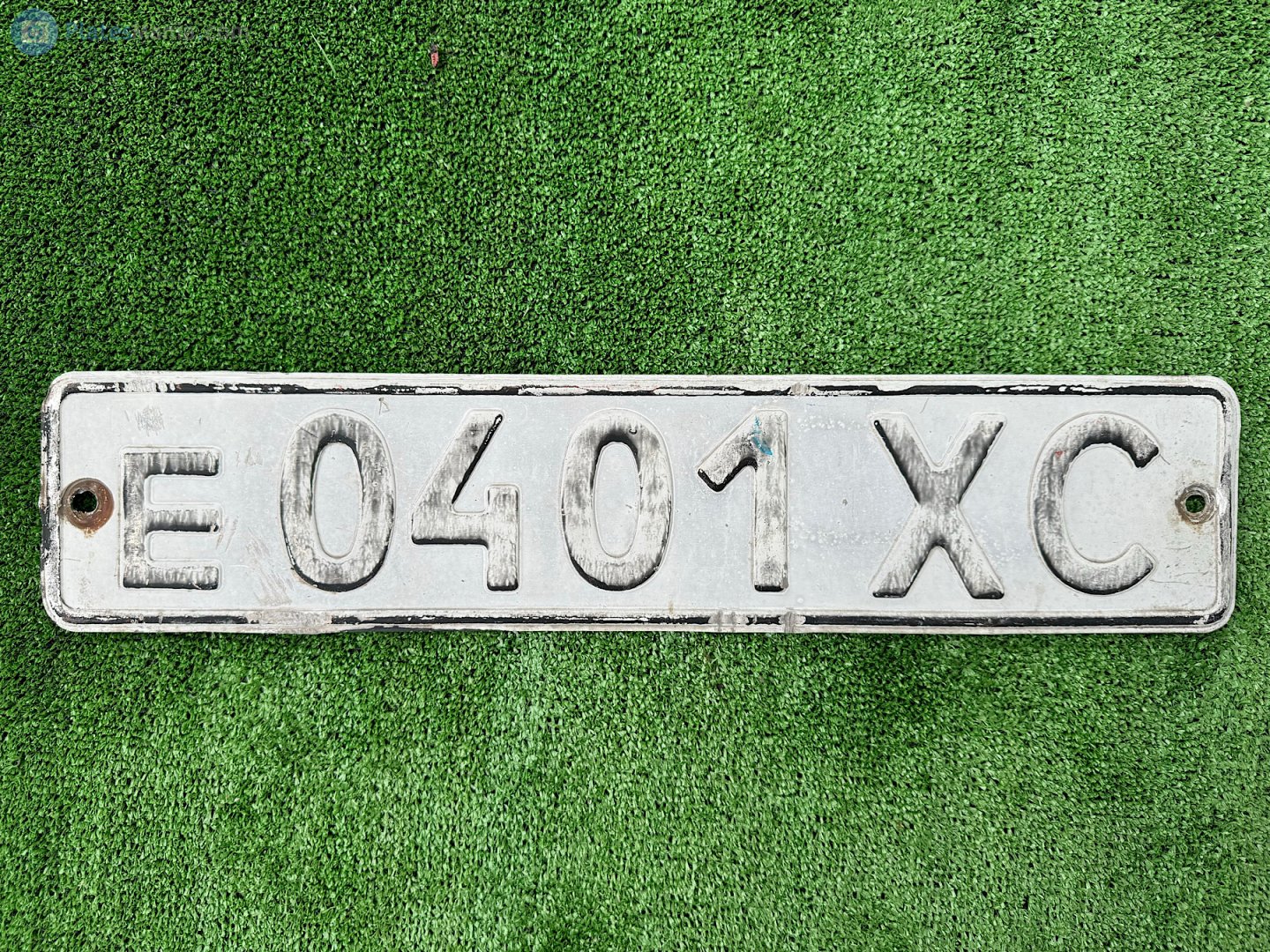 е 0401 ХС, License plate without vehicle 