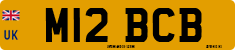 License plate of the United Kingdom, 1983 year system