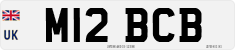 License plate of the United Kingdom, 1983 year system
