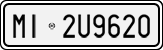 License plate of Italy, Cars (1927 year series)