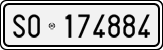 License plate of Italy, Cars (1927 year series)