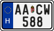 license plates of Hungary, Regular plates (2022)
