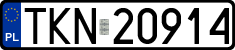 License plates of Poland, Regular car plates