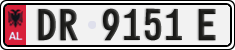 License plate of Albania, Cars (1993)