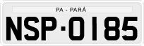 License plate of Brazil, Private owners (1990)