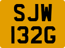 License plate of the United Kingdom, 1963 year system