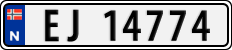 License plate of Norway, Cars