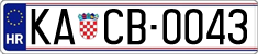 License plate of Croatia, Vanity Plates