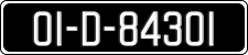 License plate of Ireland, Regular plates